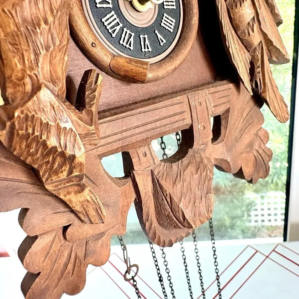 Vintage Lador Edelweiss 2866 Swiss Cuckoo Clock Parts Repair Restoration